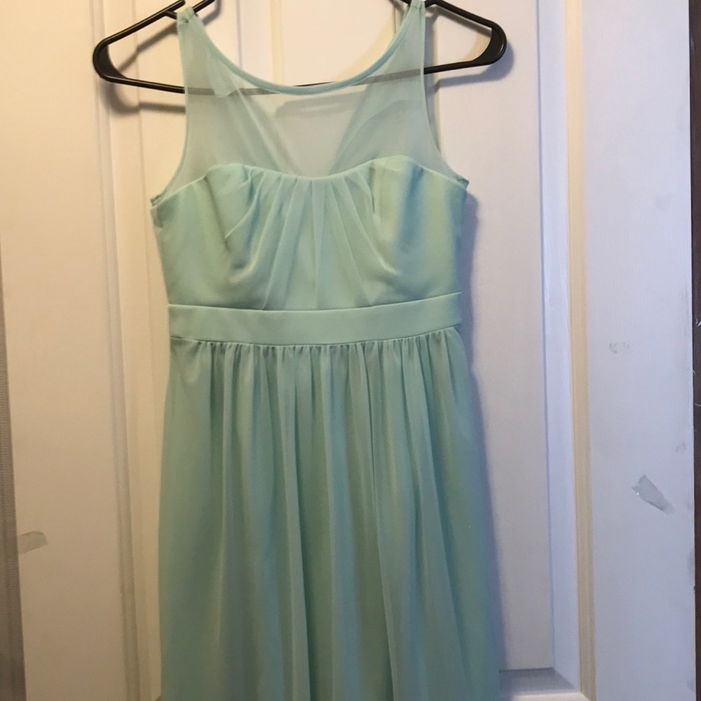 Chiffon mint Green Party dress, wedding dress